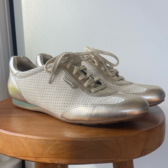 Cole Haan Shoes - Cole Haan/Nike Air Metallic Gold Sneaker